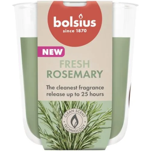 Bolsius Geurglas 80/73 | Geur: Rozemarijn | Kleur: Groen