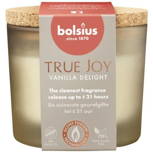 Bolsius Geurglas + Deksel Small 66/8 True Joy