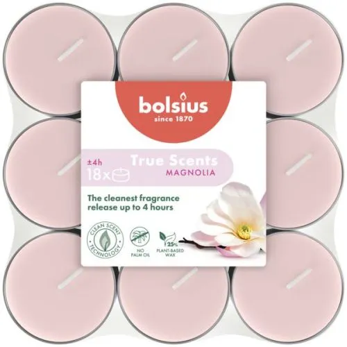 Bolsius Geurtheelichten 4 uur 18 stuks True Scents