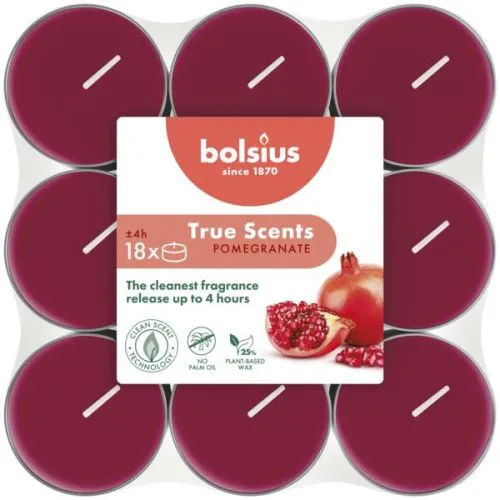 Bolsius Geurtheelichten 4 uur 18 stuks True Scents