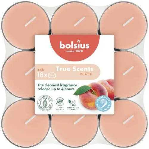 Bolsius Geurtheelichten 4 uur 18 stuks True Scents