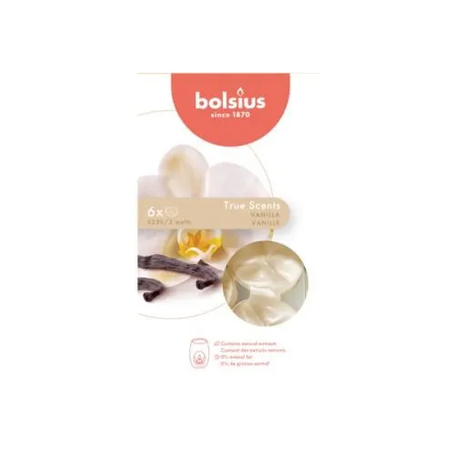 Bolsius Wax Melts | Geur: Vanille | 6 stuks