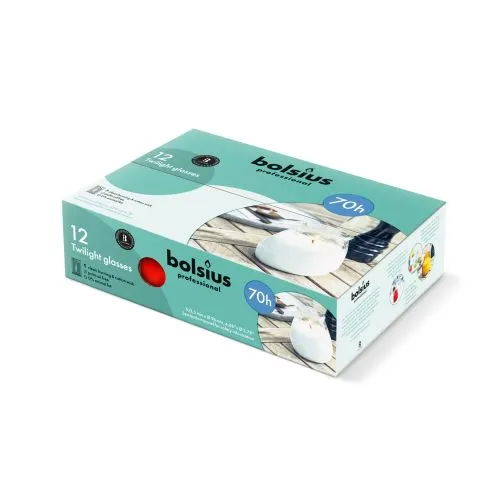 Bolsius Twilight | Lowboy |  Rood doos a 12st