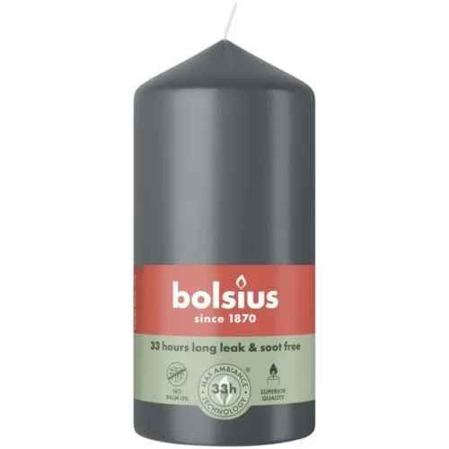 Bolsius Stompkaars 120/58 | Kleur: Stormgrijs