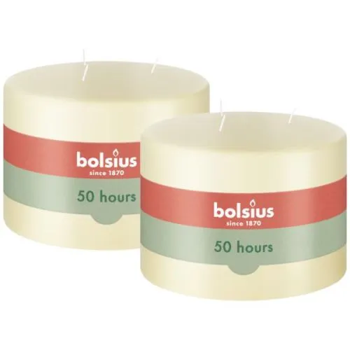Bolsius Mammoetkaars 100/150 | Kleur: Ivoor