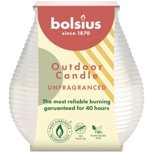 Bolsius Patio / Outdoor Licht | 94/91 | Kleur: Melkwit