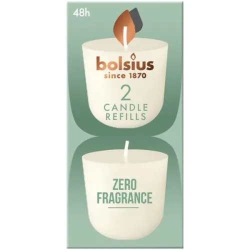 Bolsius Cleanlight 24-uur | Navulling | Kleur: Wit | 2 stuks