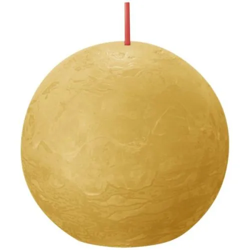 Bolsius Bolkaars 76mm | Rustiek | Kleur: Honingraat Geel