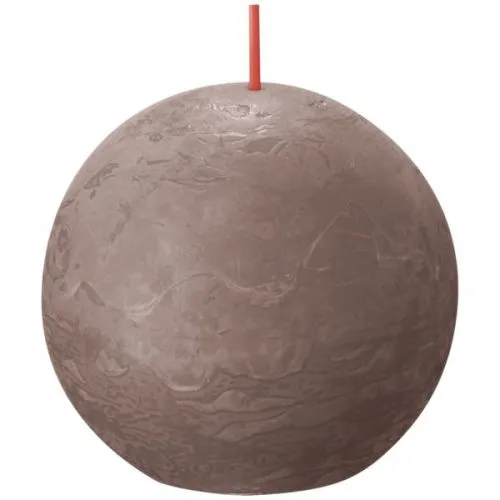 Bolsius Bolkaars 76mm | Rustiek | Kleur: Rustiek Taupe