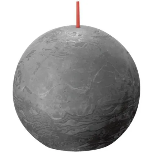 Bolsius Bolkaars 76mm | Rustiek | Kleur: Stormgrijs