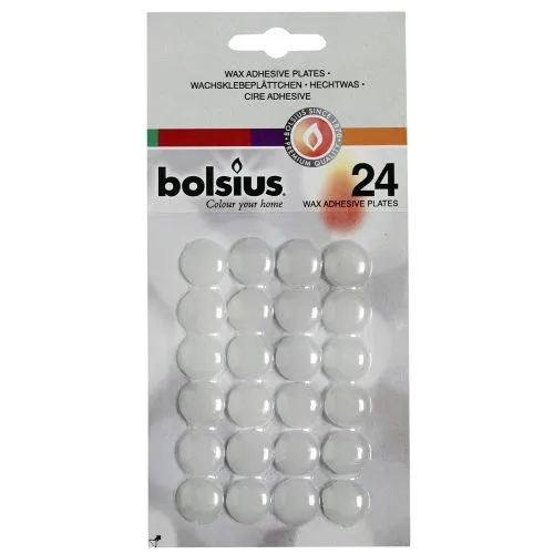 Bolsius Hechtwas | Blister 24 stuks | Kleur: Wit