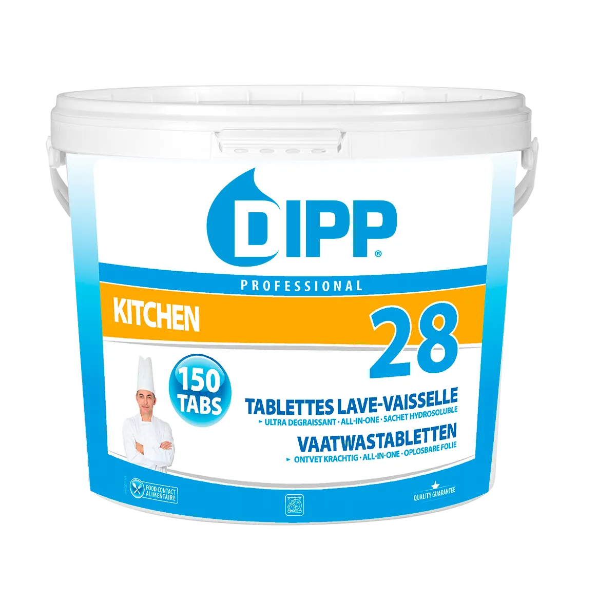 DIPP No. 28 Vaatwas Tabletten Emmer 150st